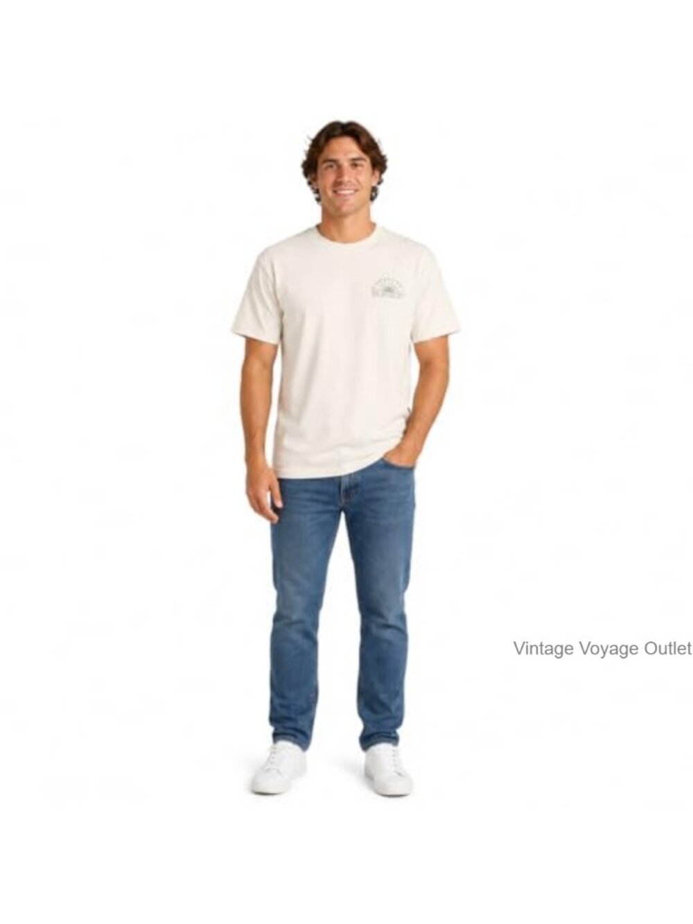 Short Sleeve Crewneck Tee Standard Fit Cotton